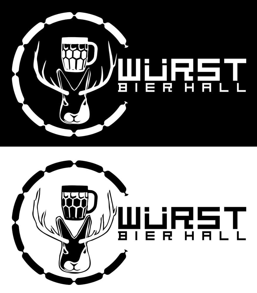 Würst horizontal logo on black