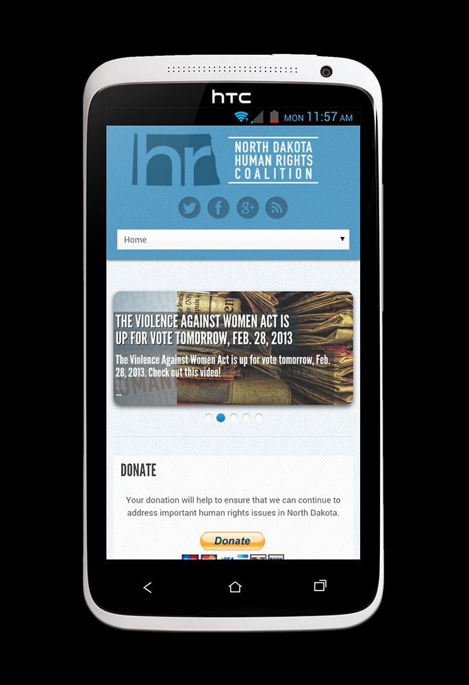 NDHRC mobile responsive design
